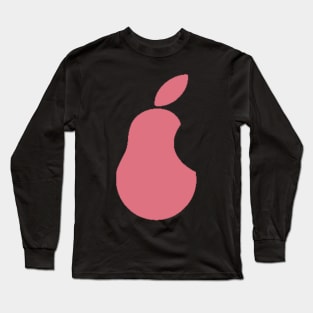 Iconic Pear Brand Pink Long Sleeve T-Shirt